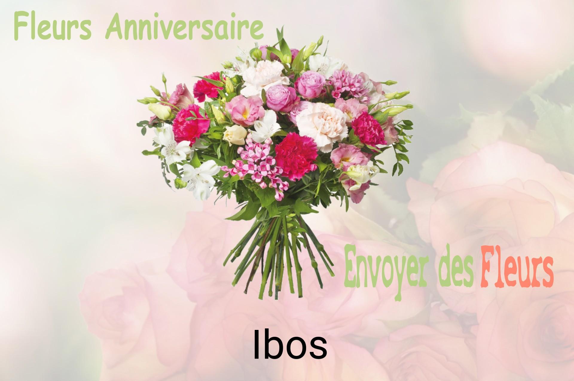Bouquet de fleurs d’anniversaire livré à Ibos